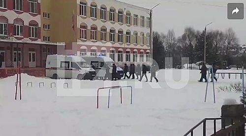Стрельба в гимназии № 5 г. Брянска. Скриншот кадр видео